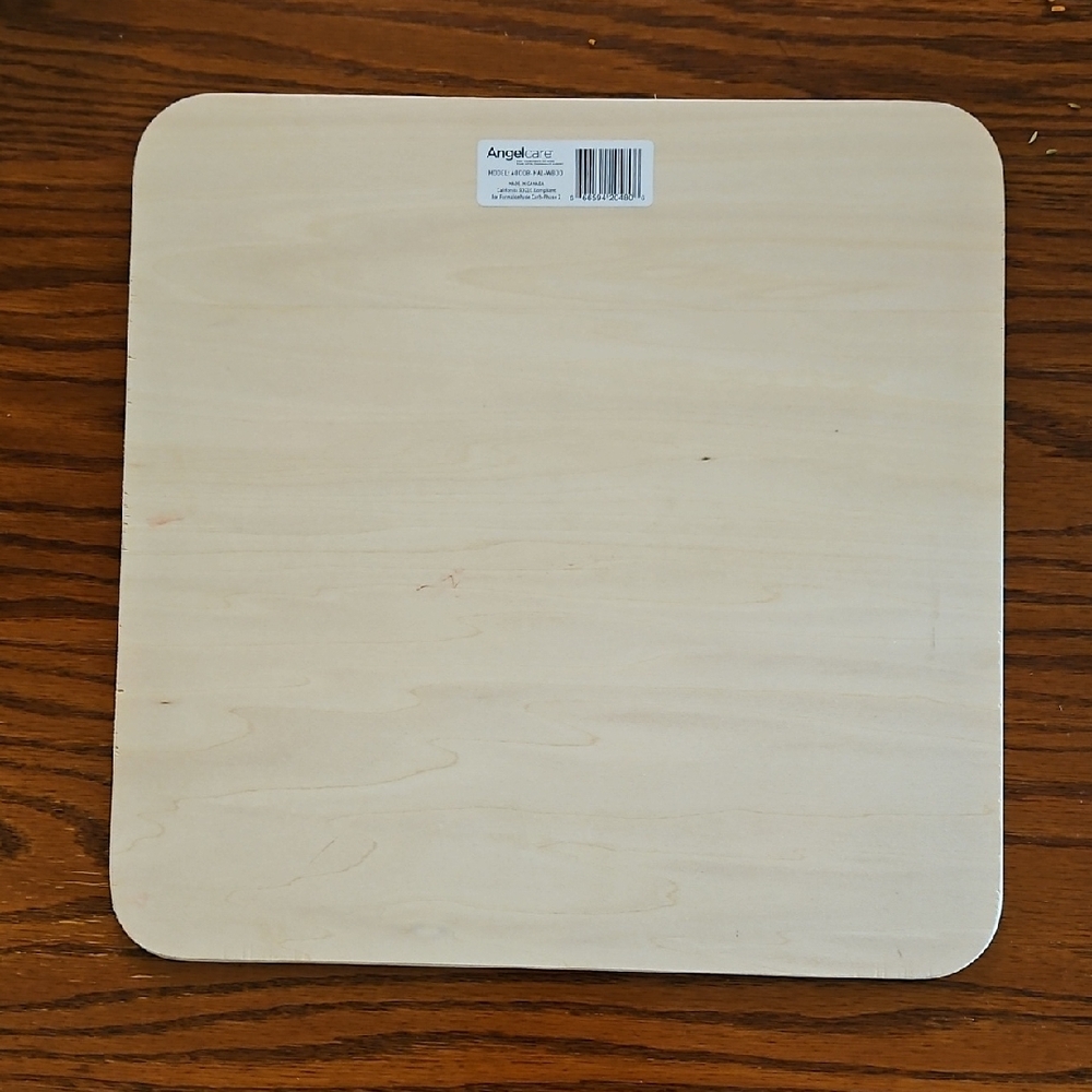 Angels Natural Wooden Square Board